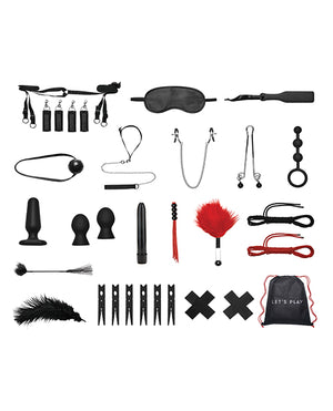 Lux Fetish Deluxe 20 Pc Everything You Need Bondage Bedspreaders Set