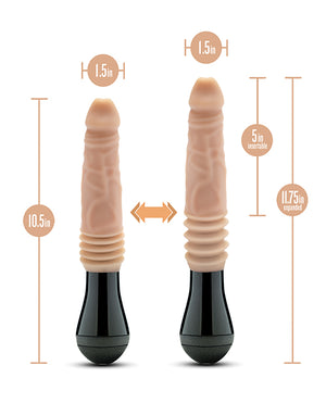 Blush Dr. Skin Silicone Dr. Arthur Thrusting Gyrating Vibrating Dildo