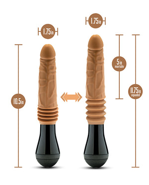 Blush Dr. Skin Silicone Dr. Arthur Thrusting Gyrating Vibrating Dildo