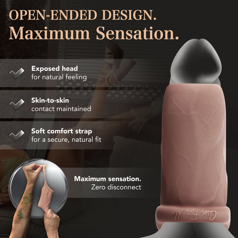 Pleasure Sleeves -  Open-Ended Penis Sleeve - 50% Increase Core M Girth Enhancer