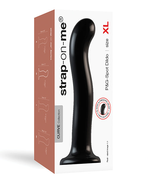 Strap On Me Silicone P&g Spot Dildo - Black