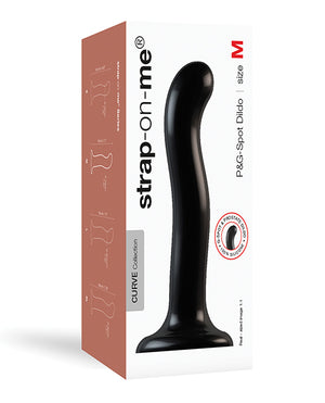 Strap On Me Silicone P&g Spot Dildo - Black