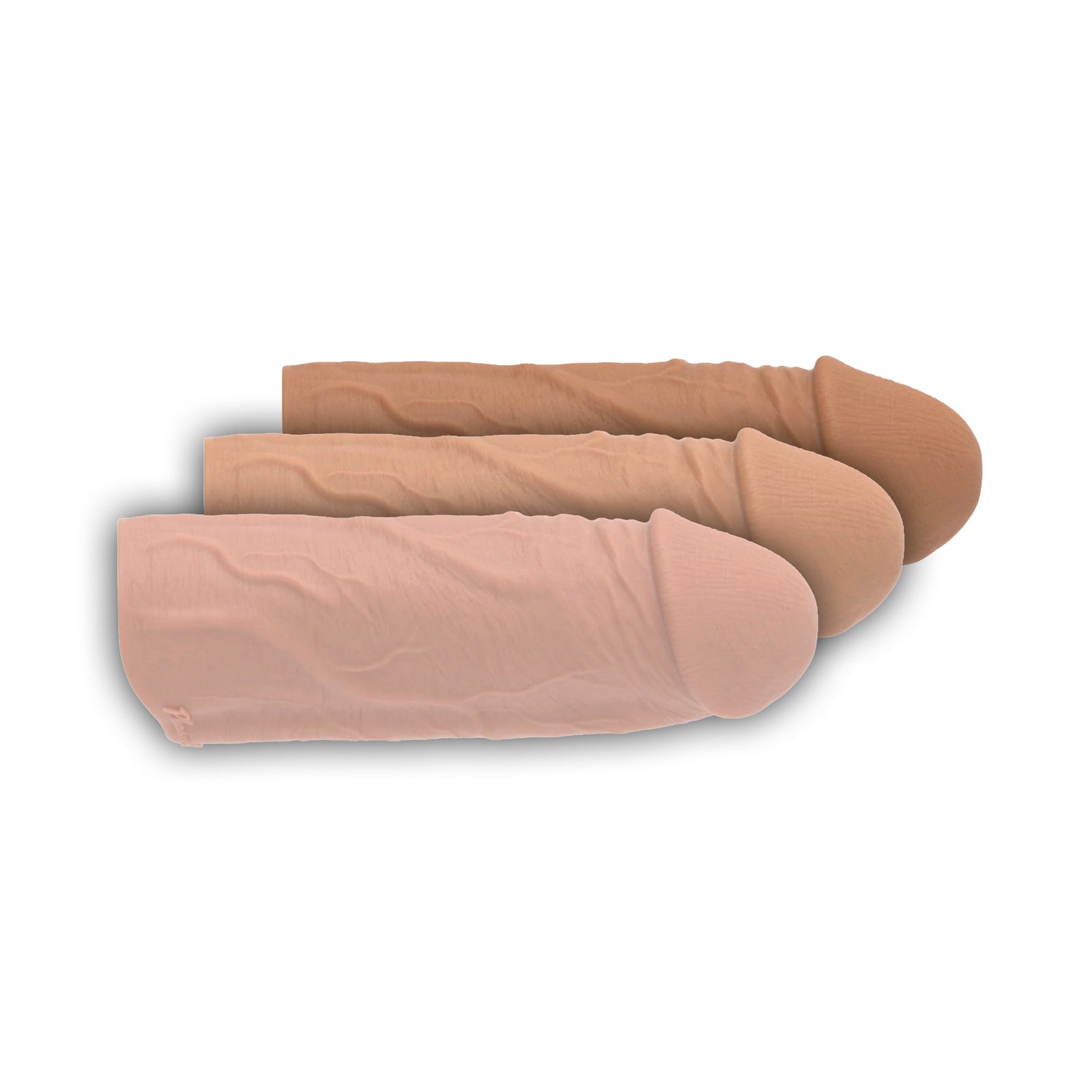 Pleasure Sleeves - Realistic 2 Inch Penis Extender - Core M 50% Girth Enhnacer