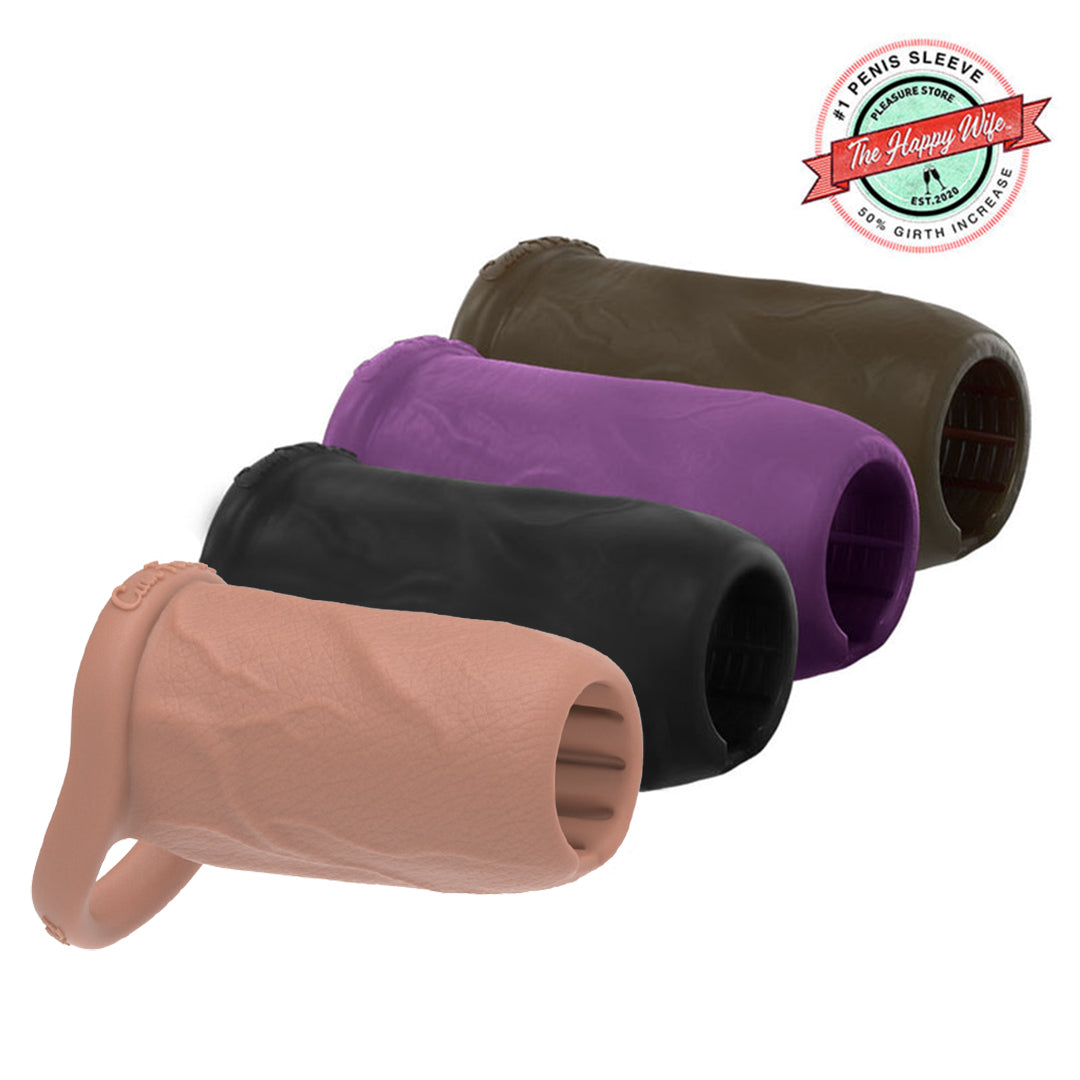 Pleasure Sleeves - 50% Increase Penis Sleeve - Medium Girth Enhancer