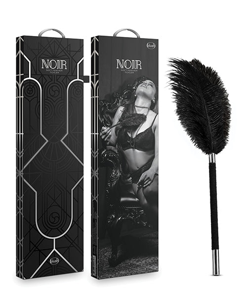 Blush Noir Soft Feather Tickler - Black