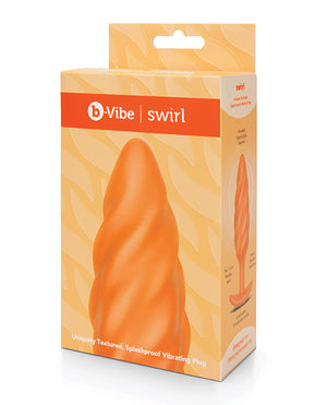 B-vibe Swirl Texture Vibrating Plug X Zoe Ligon