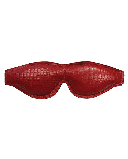 Rouge Large Padded Leather Blindfold - Burgundy