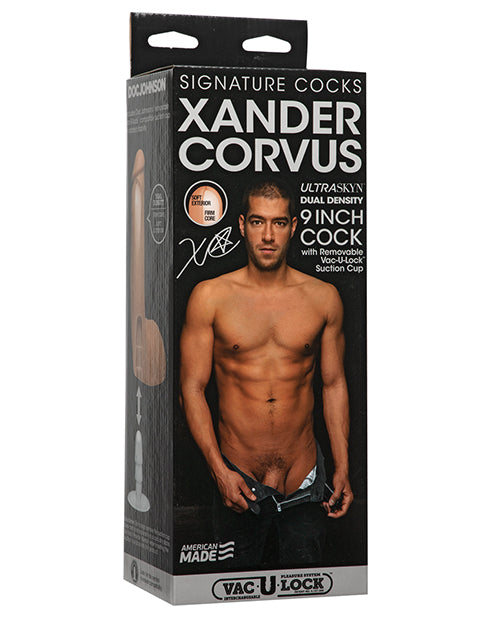 Signature Cocks Ultraskyn 9" Cock W/removeable Vac-u-lock Suction Cup - Xander Corvus