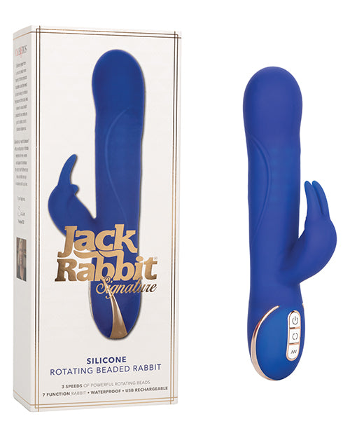 Jack Rabbit Signature Silicone Rotating Beaded Rabbit - Blue