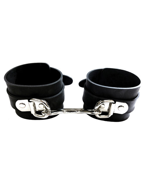 Rouge Rubber Wrist Cuffs - Black