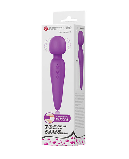 Pretty Love Meredith Premium Liquid Silicone Wand - Purple