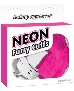 Neon Luv Touch Furry Cuffs