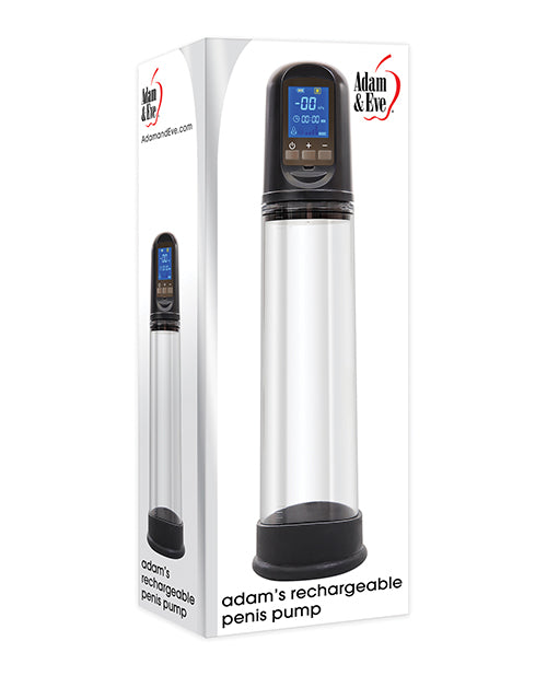 Adam & Eve Adam's Rechargeable Penis Pump - Black