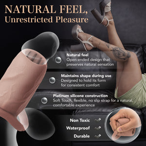 Pleasure Sleeves Slim - Open-Ended Penis Sleeves - 25% Increase Core M Girth Enhancer