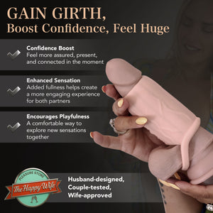Pleasure Sleeves Slim - Open-Ended Penis Sleeves - 25% Increase Core M Girth Enhancer