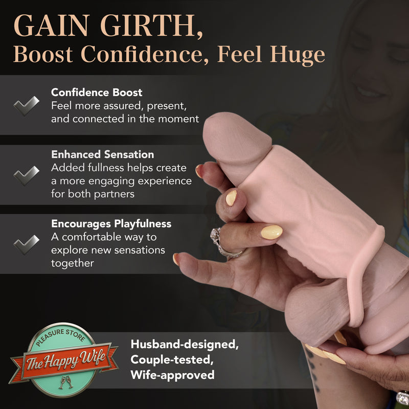 Pleasure Sleeves Slim - Open-Ended Penis Sleeves - 25% Increase Core M Girth Enhancer