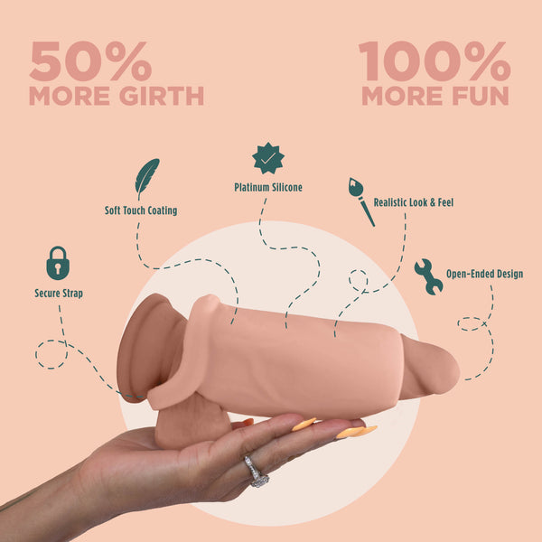 Pleasure Sleeves - 50% Increase Penis Sleeve - Core L Girth Enhancer