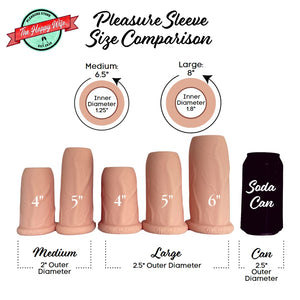 Pleasure Sleeves - 50% Increase Penis Sleeve - Large Girth Enhancer