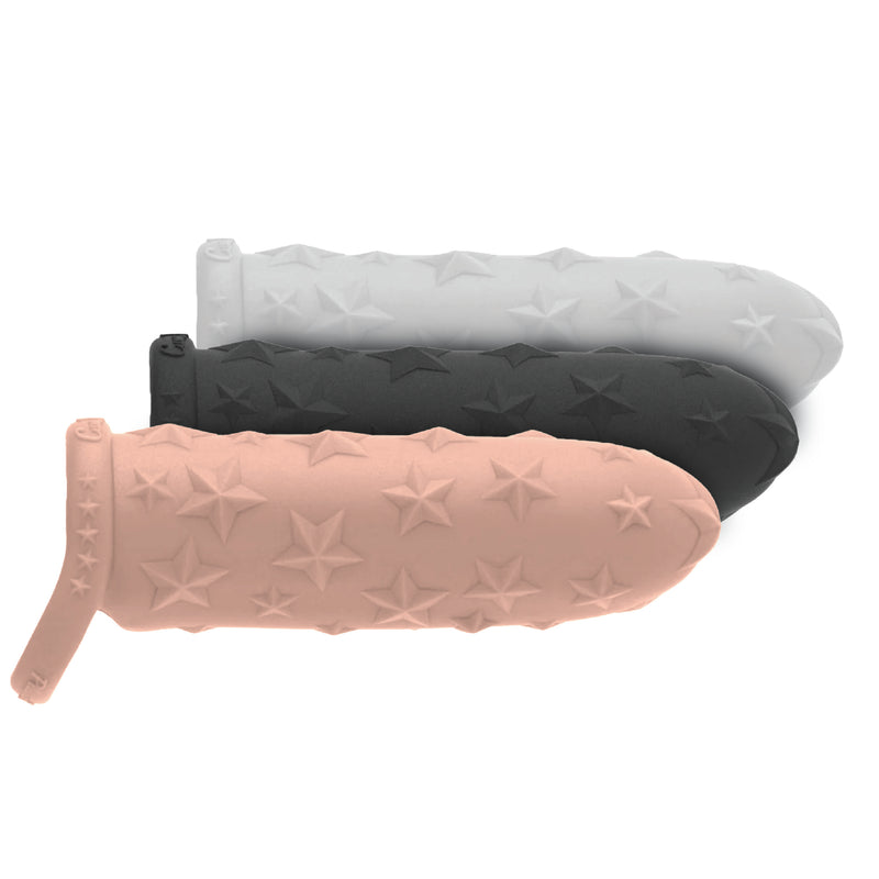 The Happy Wife® Star Studded Extender™ – 6.5" Core M Platinum Silicone Sleeve Extender